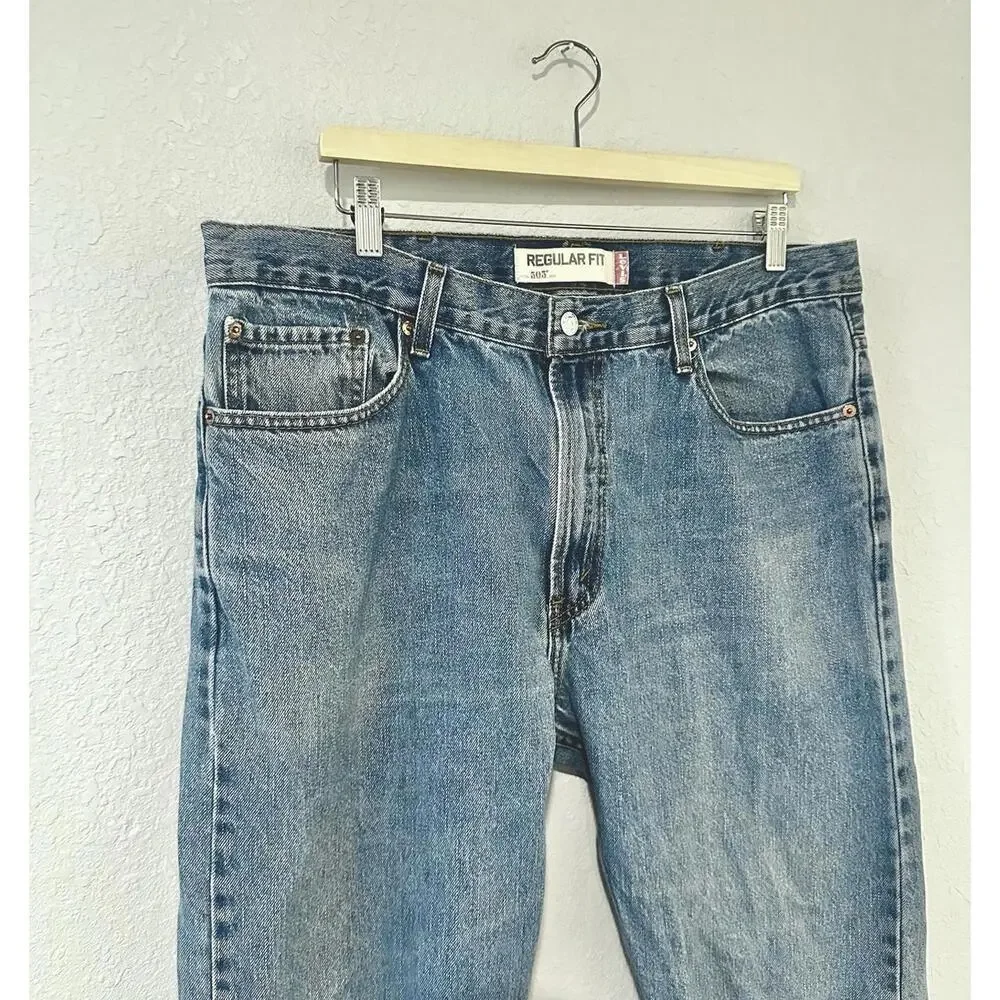 Vintage Men’s Levis 505 Jeans W38 X L30 (Blue Denim) Regular Fit